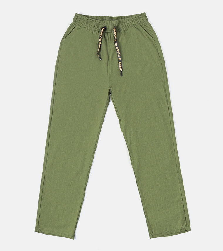 Zielone proste spodnie Sasja