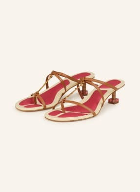 Jacquemus Mules Les Sandales Basses Pralu braun