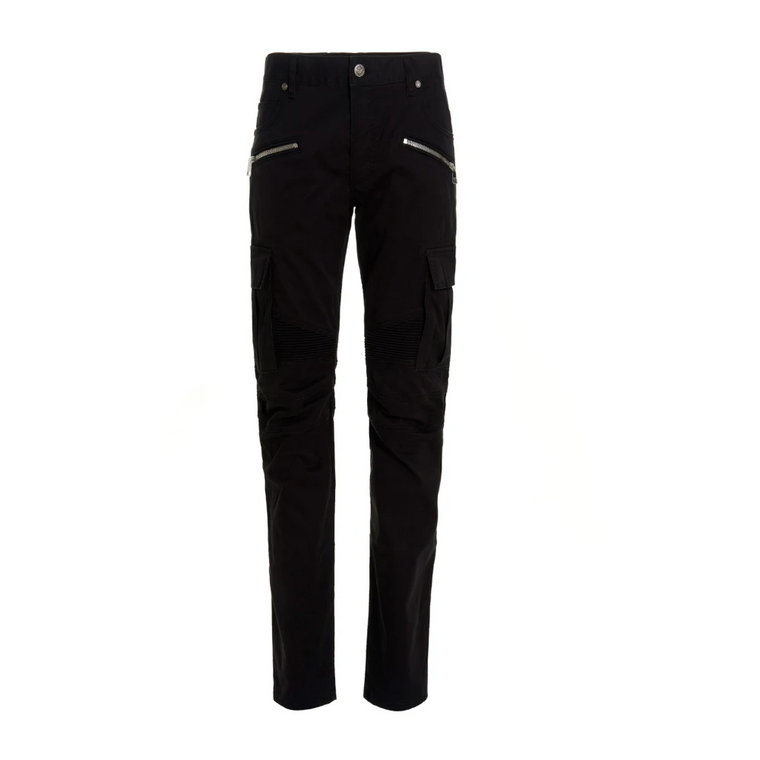 Czarne Slim-Fit Jeans Balmain