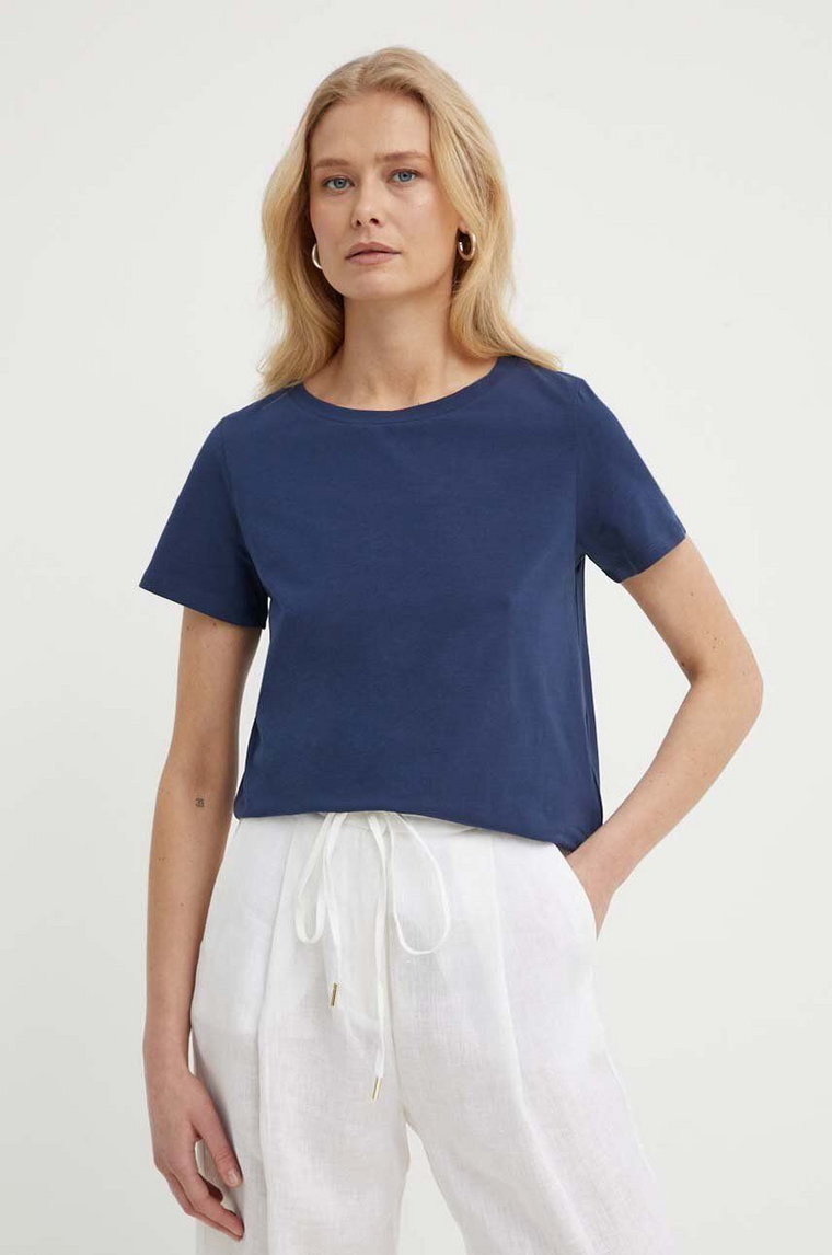 Weekend Max Mara t-shirt damski kolor granatowy 2415971042600