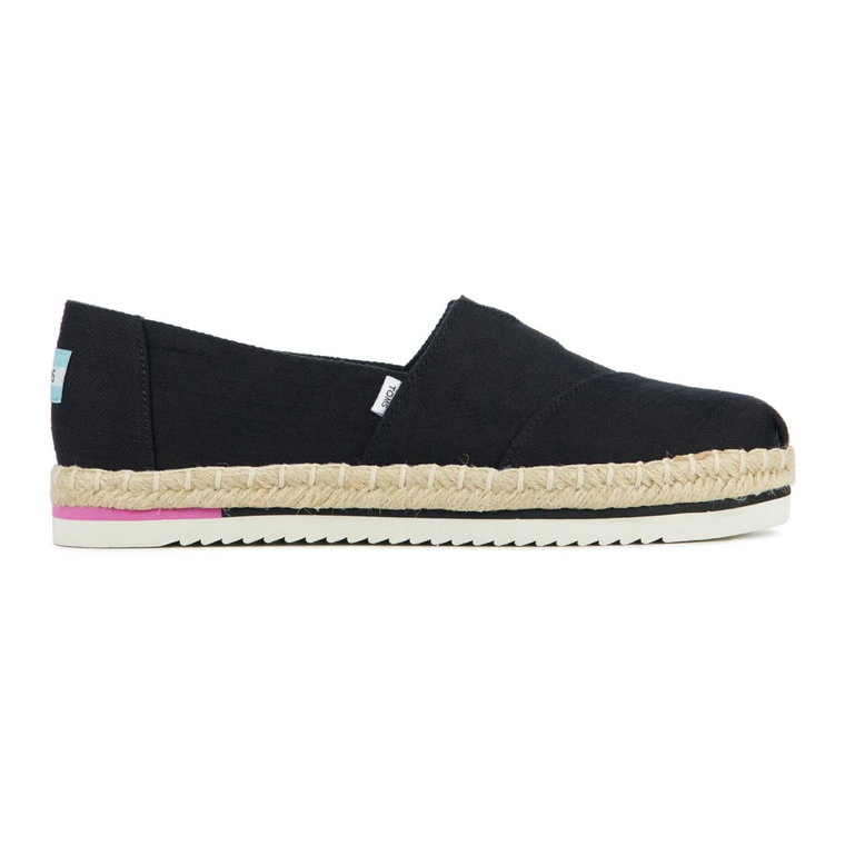 Czarne Espadryle Toms