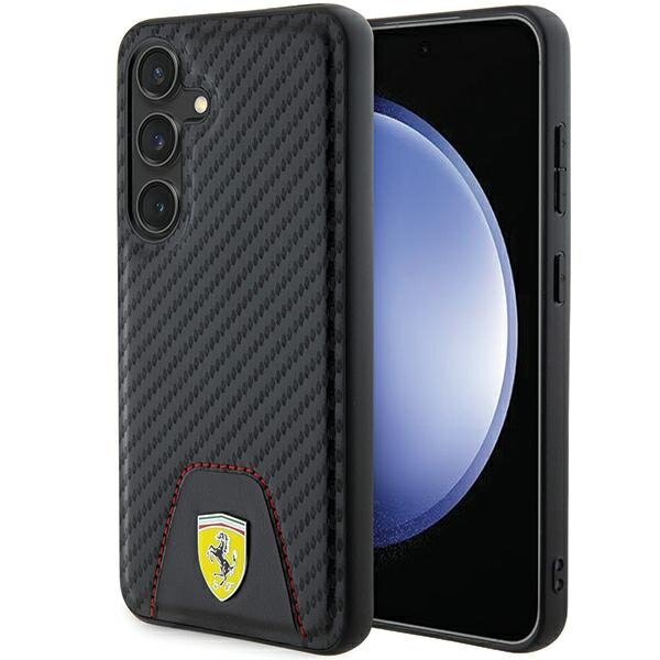 Ferrari FEHCS24SN3PUK S24 S921 czarny/black hardcase Carbon Stitched Bottom