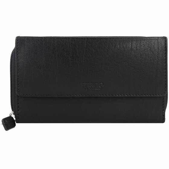 mano Don Simon Leather Wallet 18 cm schwarz