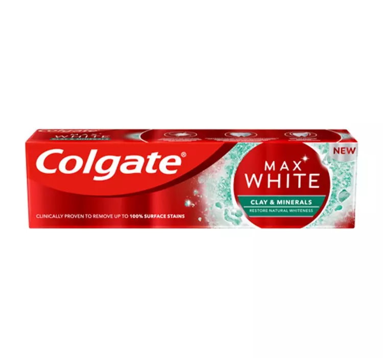 COLGATE MAX WHITE CLAY & MINERALS GLINKA I MINERAŁY PASTA DO ZĘBÓW 75ML