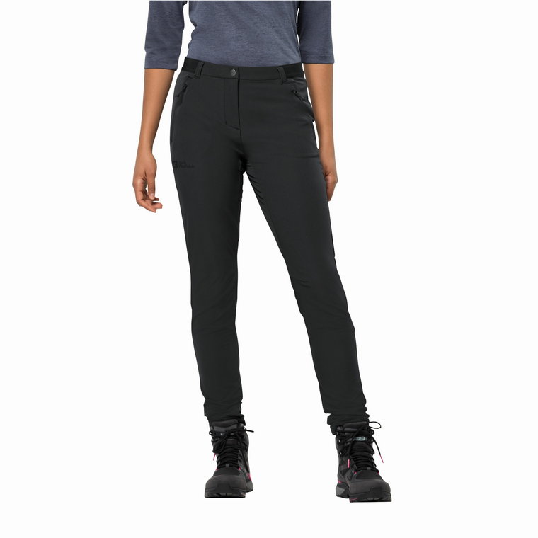 Damskie spodnie softshellowe Jack Wolfskin GEIGELSTEIN SLIM PANTS W black - 34