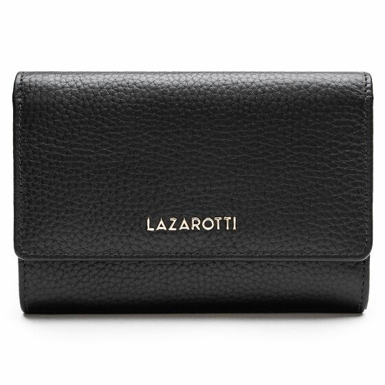 Lazarotti Bologna Leather Portfel Skórzany 14 cm black