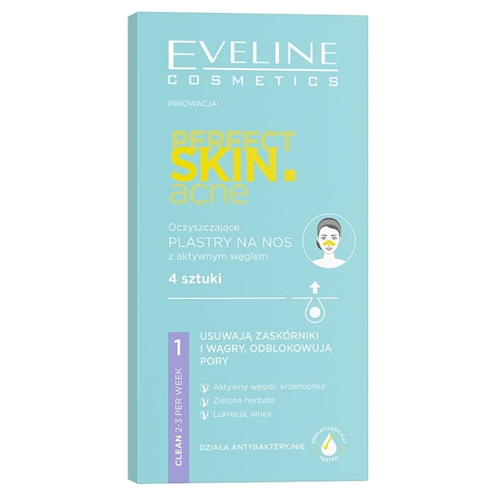 Eveline Perfect Skin Acne Oczyszczające plastry na nos