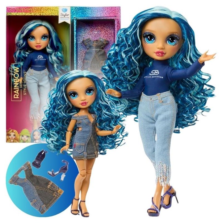 MGA Lalka Modowa Dla Dzieci Rainbow High Style Icons Skyler Bradshaw ...