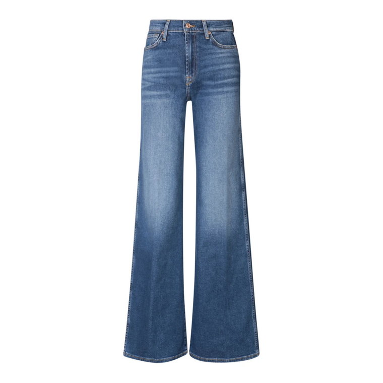 Niebieskie Jeansy dla Kobiet - Stylowe i Wygodne 7 For All Mankind