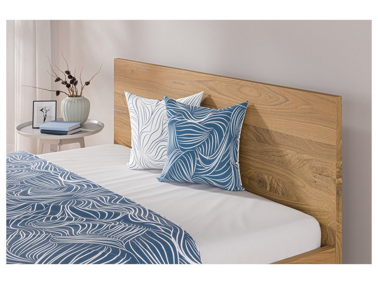 LIVARNO home Poszewki na poduszki z bawełny renforcé, 40 x 40 cm, 2 sztuki