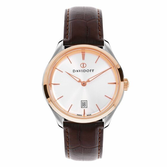 Davidoff Essentials No. 1 Quartz Watch Stainless Steel silber-rosegold