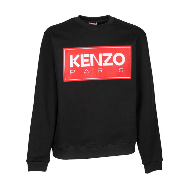 Klasyczny Czarny Sweter z Okrągłym Dekoltem Kenzo