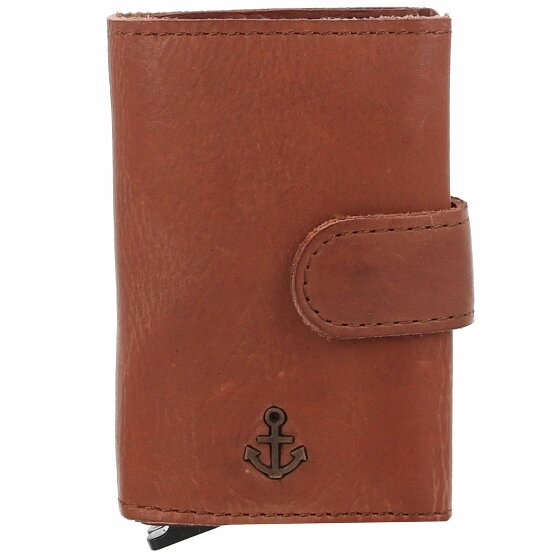 Harbour 2nd Anchor Love Robin 2 Etui na karty kredytowe Ochrona RFID Skórzany 6 cm charming cognac