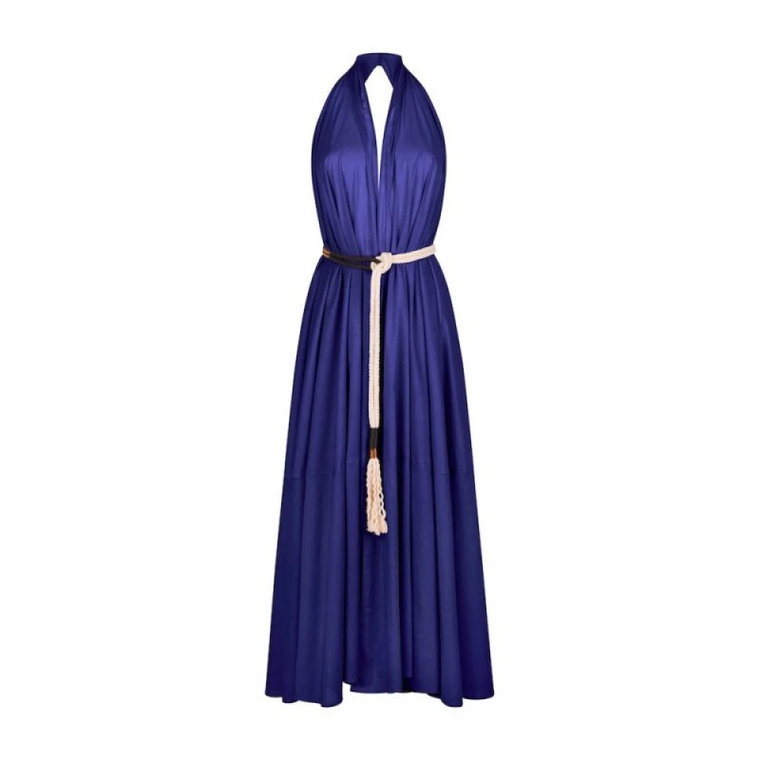 Fioletowo-Niebieski Pareo Suknia Płynna Mare Di Latte