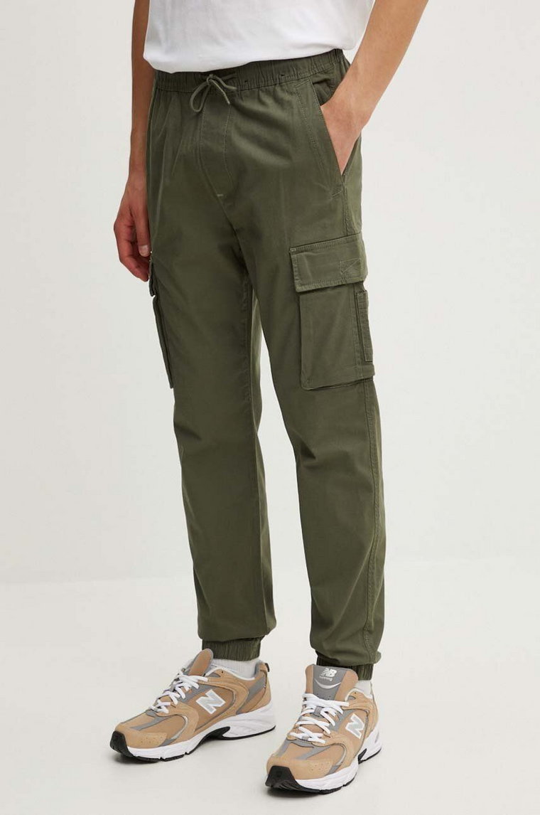 Hollister Co. spodnie męskie kolor zielony proste KI330-4041