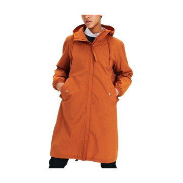 Aigle, Long waterproof and compact parka Brązowy, female,