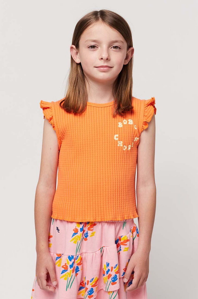 Bobo Choses t-shirt dziecięcy kolor pomarańczowy