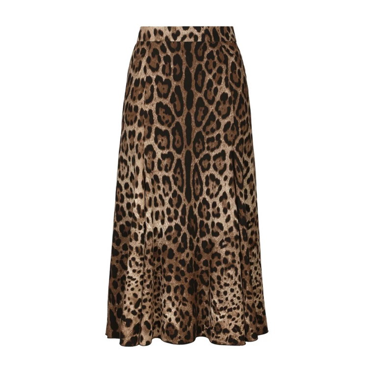 Spódnica w stylu leopard-print Dolce & Gabbana