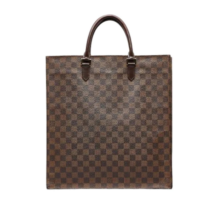 Brązowa torba Damier Ebene Sac Plat Louis Vuitton Vintage