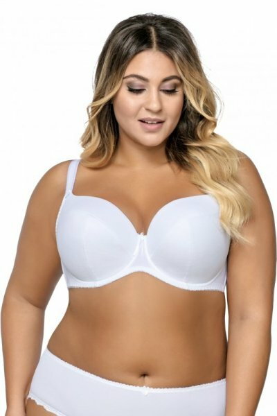 Ava 1263 Painel biały biustonosz usztywniany plus size