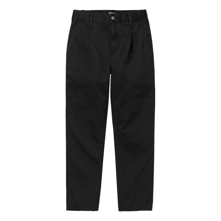 Czarne spodnie Carhartt Abbott - Średnia waga bawełny Carhartt Wip