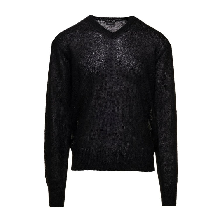 Luksusowy Sweter z Dekoltem w Szpic Upgrade Tom Ford