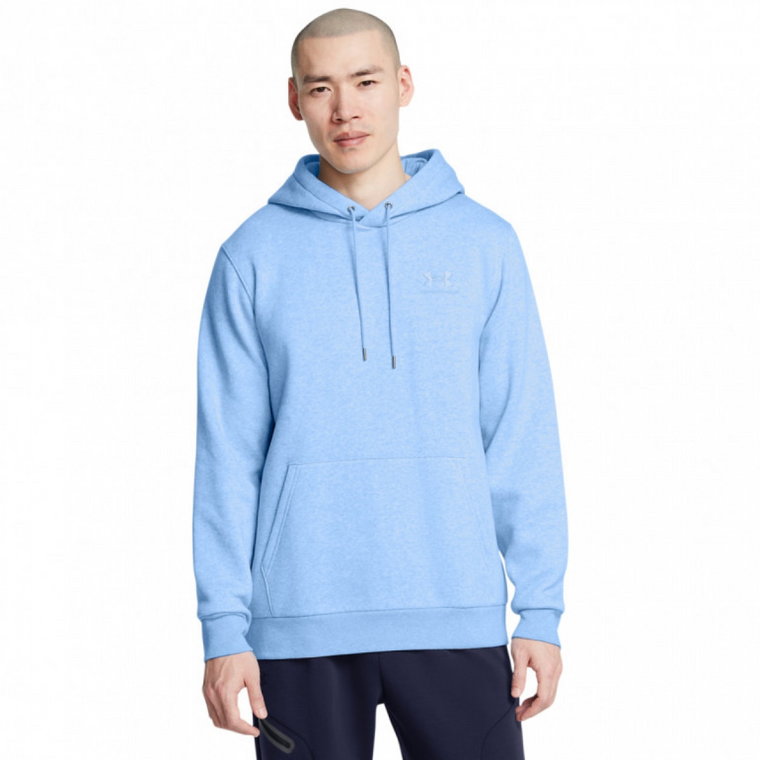 Męska bluza dresowa nierozpinana z kapturem Under Armour UA Icon Fleece Hoodie - niebieska