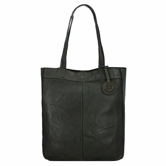 Harbour 2nd Soft Waving Shopper Bag Skórzany 29 cm forest green