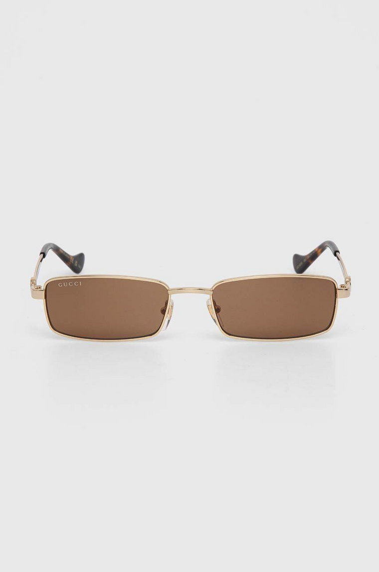 Gucci okulary przeciwsłoneczne damskie kolor brązowy GG1600S
