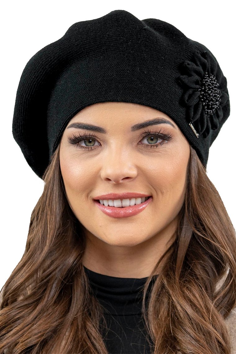 Vivisence 7048 Nakrycie głowy beret, czarny