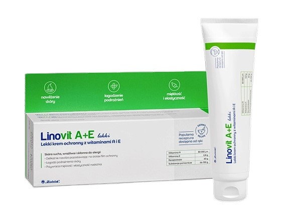 Linovit A+E Lekki Krem Ochronny z Witaminami A+E 80 g