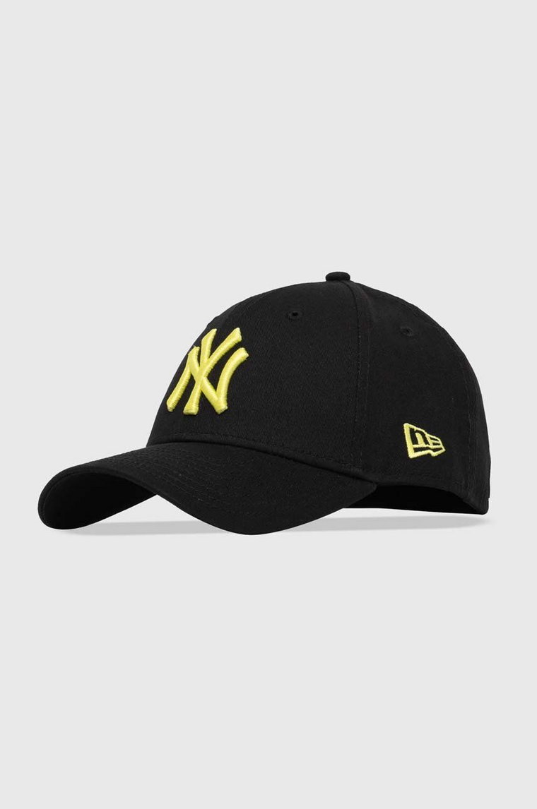 New Era czapka z daszkiem bawełniana kolor czarny z aplikacją NEW YORK YANKEES