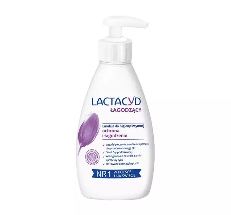 LACTACYD ŁAGODZĄCY EMULSJA DO HIGIENY INTYMNEJ ŁAGODZĄCA PODRAŻNIENIA Z POMPKĄ 200ML