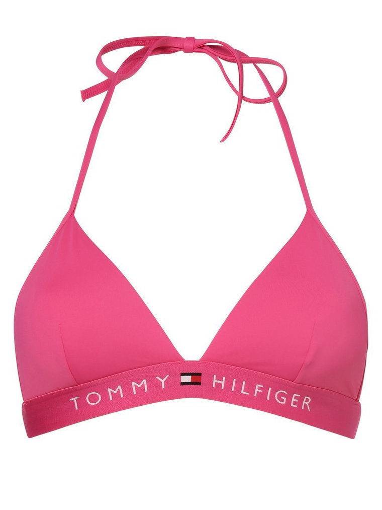 Tommy Hilfiger - Damska góra od bikini  trójkątne miseczki  z wypełnieniem, wyrazisty róż