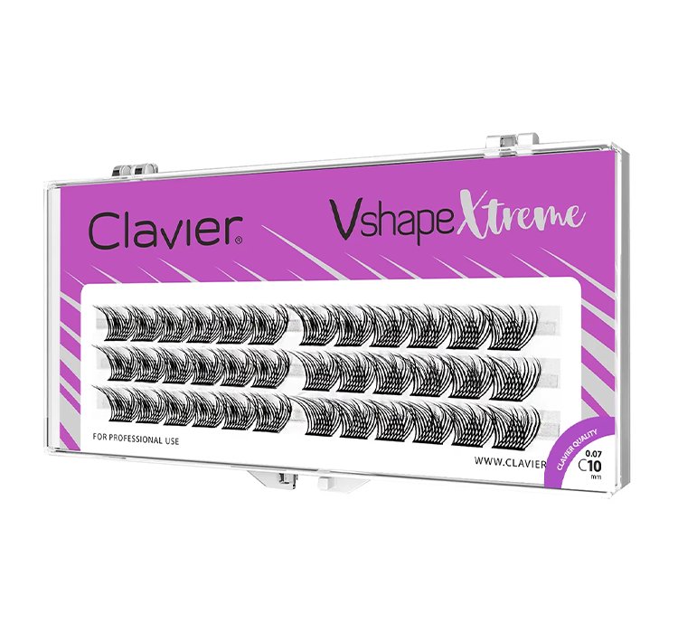 Clavier Vshape Xtreme kępki rzęs skręt C 10mm