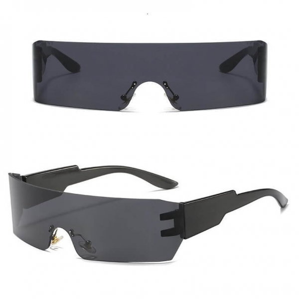 Futurystyczne okulary przeciwsłoneczne z filtrem UV400 Czarne SVM-16