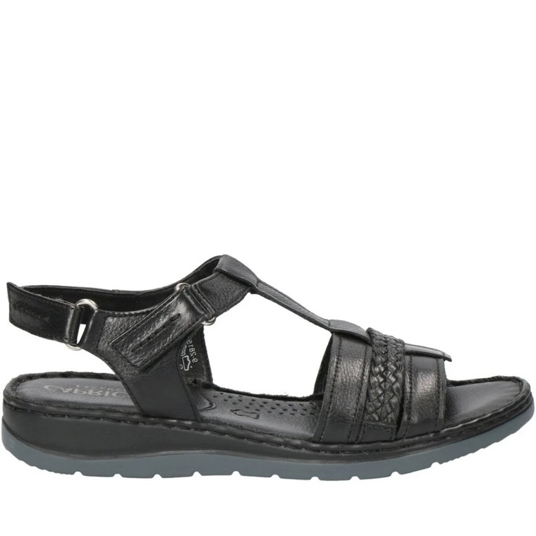 czarny casual open sandals Caprice