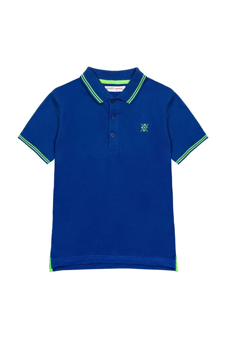 T-shirt niemowlęcy niebieski polo