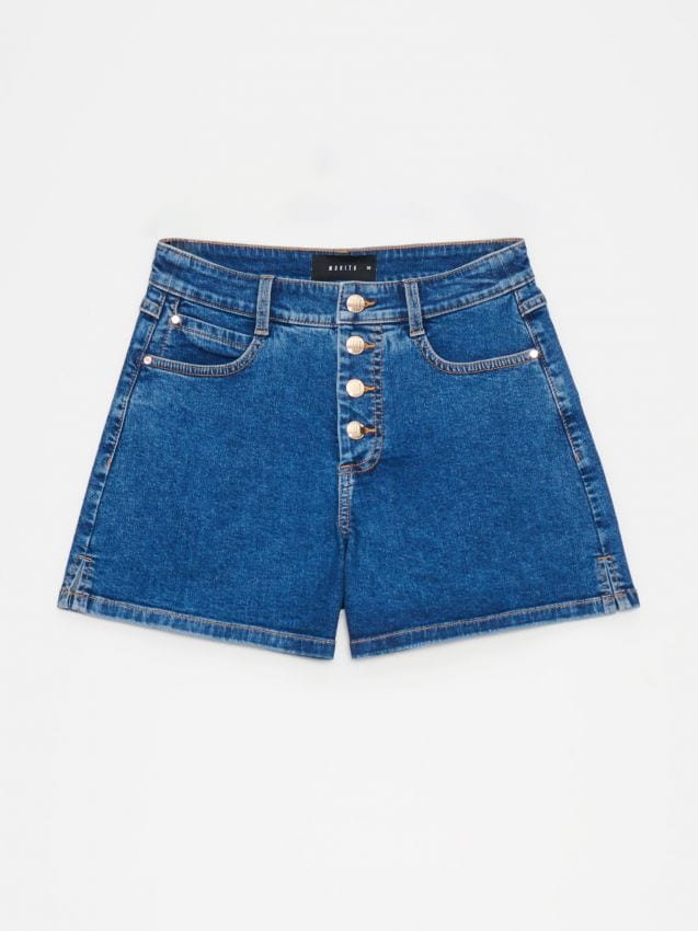 Mohito - Jeansowe szorty - niebieski