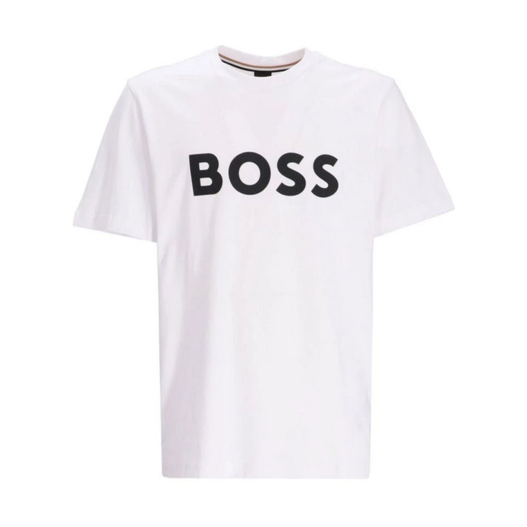 Biała koszulka męska Hugo Boss Tiburt Model 50495742 Hugo Boss