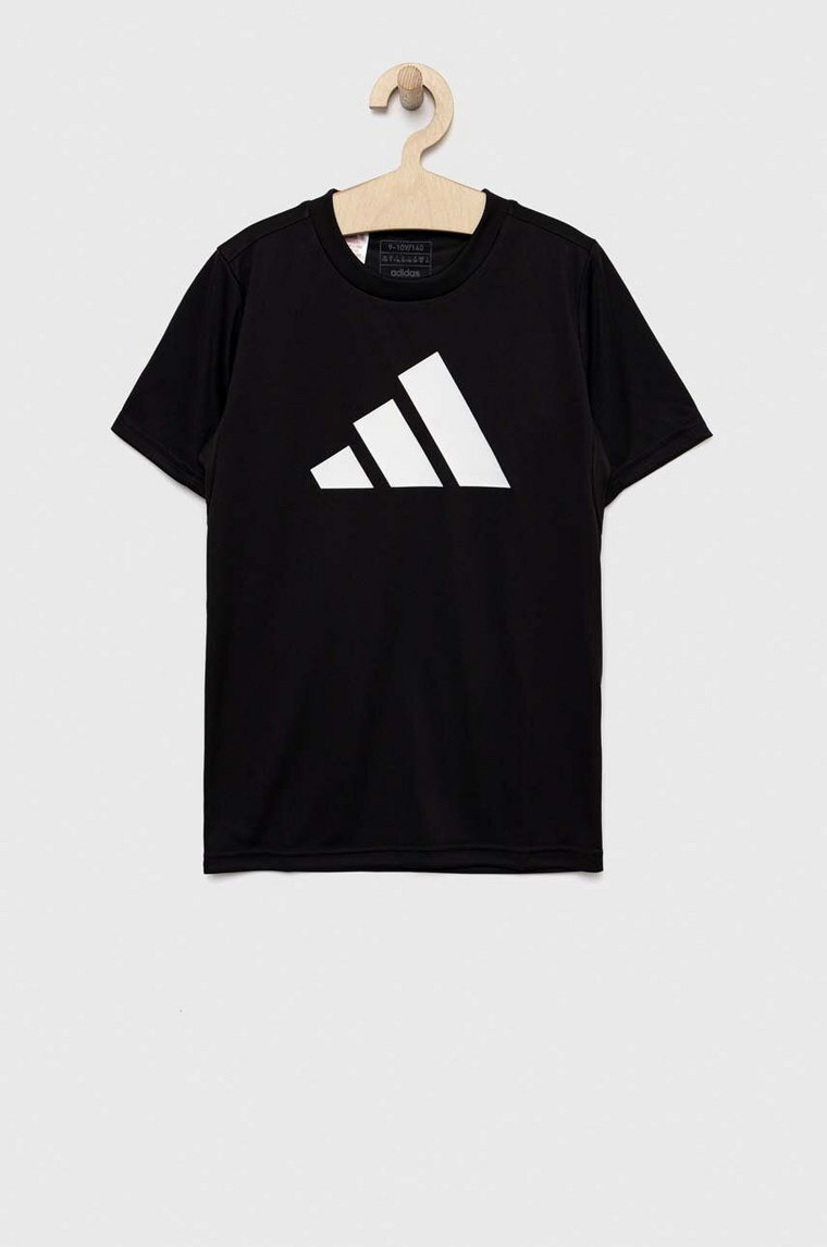 adidas t-shirt dziecięcy U TR-ES LOGO kolor czarny z nadrukiem