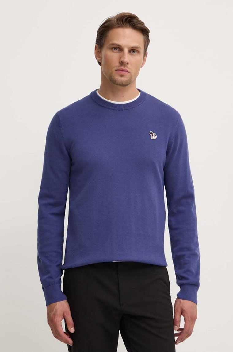 PS Paul Smith sweter bawełniany kolor niebieski lekki M2R.200YZ.L21858