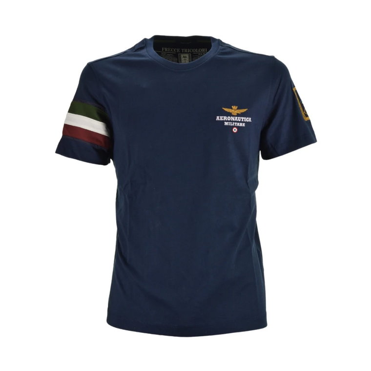 Niebieski T-shirt z Tricolor Strzałkami Aeronautica Militare
