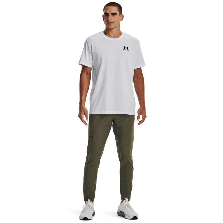 Męskie spodnie treningowe UNDER ARMOUR  UNSTOPPABLE TAPERED PANTS - oliwkowe/khaki