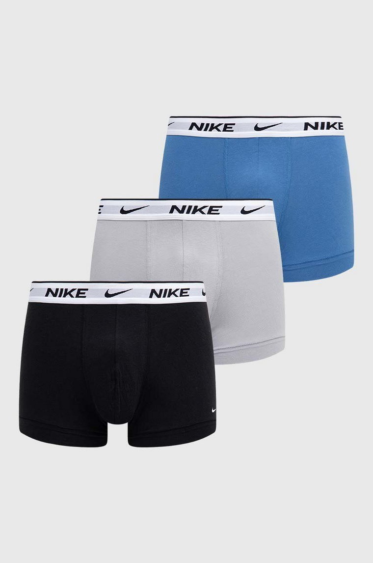 Nike bokserki 3-pack męskie kolor niebieski