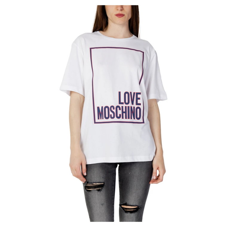 Koszulka Logo Box dla kobiet Love Moschino