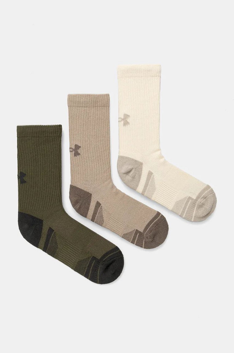 Under Armour skarpetki 3-pack męskie kolor zielony