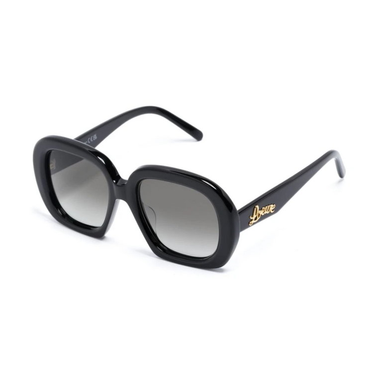 Czarne okulary przeciwsłoneczne na co dzień Loewe