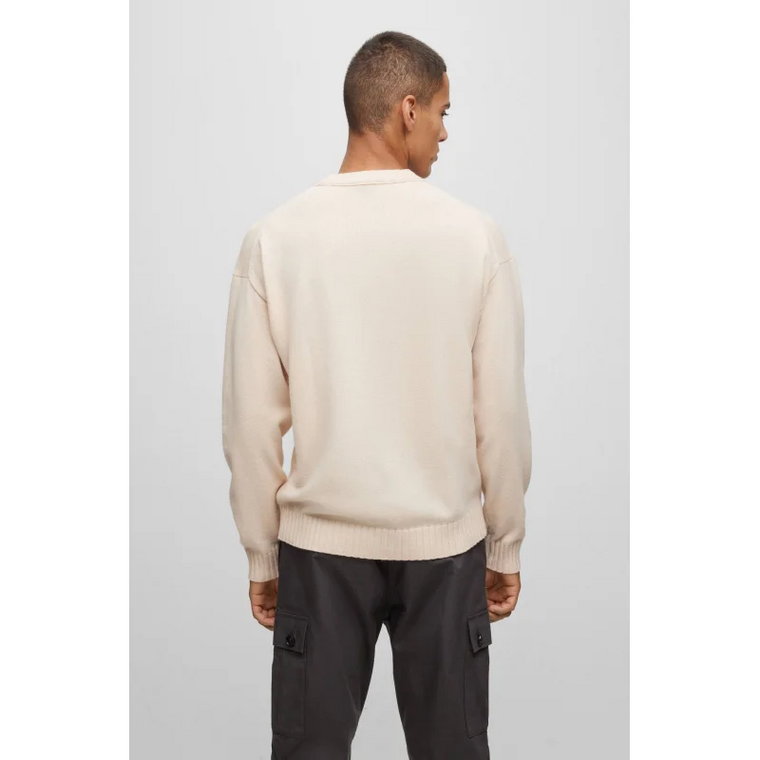 HUGO Wełniany sweter San Cassio-L | Regular Fit