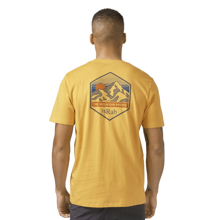 Męska koszulka Rab Stance Mountain Peak Tee sahara - L